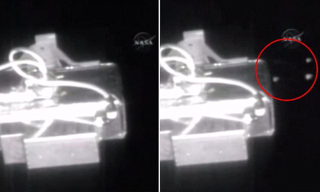 UFOlogists claim alien spaceships flew past the ISS