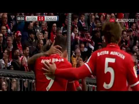 Robert Lewandowski Gol - Bayern Munich vs Schalke 04 1-0 04/02/2017 HD 720