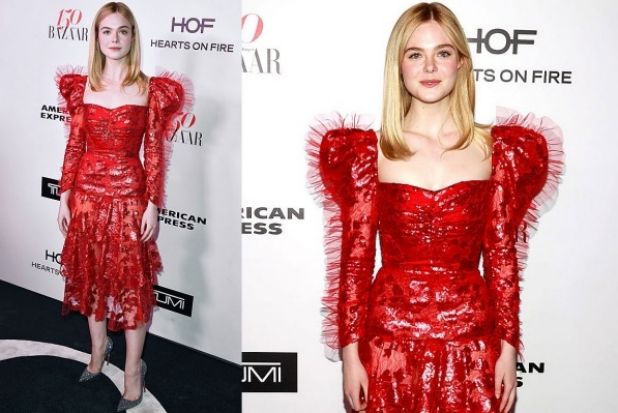 Elle Fanning's Rodarte dress looks like blood platelets under a microscope – which is appalling, obviously. And yet she ...