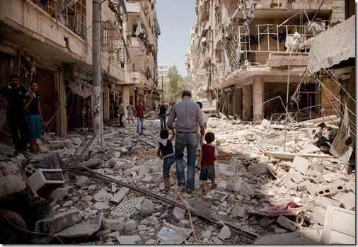 Aleppo destruction