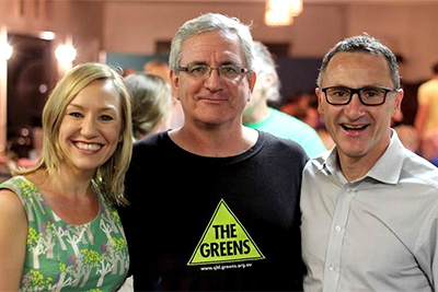 Larissa Waters, Andrew Bartlett, and Richard Di Natale