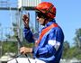 WINNING JOY: Jockey Andrew Spinks wins a close race on board Alkippe in the Schweppes Class 1 Handicap at Bundamba Racetrack on Friday.