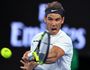 Rafael Nadal of Spain in action during the Australian Open final.