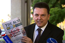 Nick Xenophon (ABC TV - Media Watch)