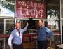 One Nation Qld leader Steve Dickson and Nicklin candidate Steven Ford visit Endless Time cafe.
