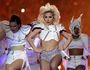 Lady Gaga performsduring the halftime show of the NFL Super Bowl 51 football game between the New England Patriots and the Atlanta Falcons  (AP Photo/Matt Slocum)
