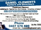 Daniel Clements Painters and Decorators