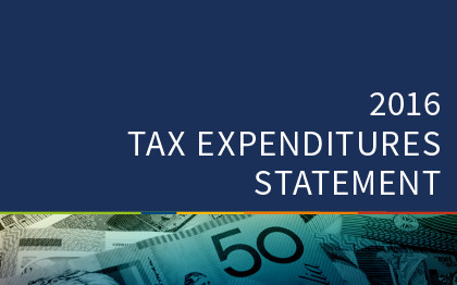 2016 Tax Expenditures Cover image