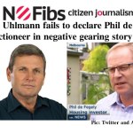 Chris Uhlmann fails to declare Phil de Fegely as auctioneer – @Qldaah #Mediawatch #auspol
