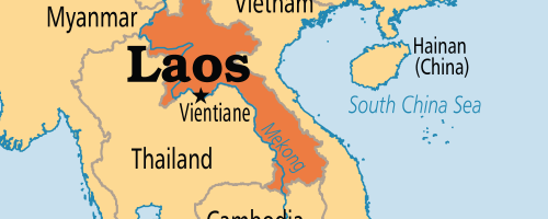 Laos map