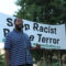 Eugene Puryear speaks at the one year anniversary of the killing of Mike Brown by police officer Darren Wilson. Photo by Elvert Brown.