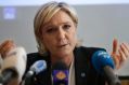 French far-right presidential candidate Marine Le Pen speaks during a press conference in Beirut.