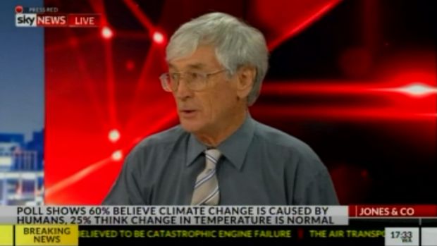 Entrepreneur Dick Smith appears on Sky News on Tuesday night.