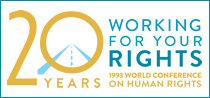 Logo: 20 years working for your rights