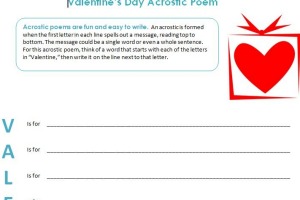 Printable acrostic poem