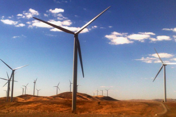 A wind farm near Burra, South Australia.