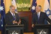 Israeli PM Benjamin Netanyahu and Malcolm Turnbull discuss a two-state solution to the Israeli-Palestinian conflict