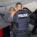 Immigration and Customs Enforcement officers detained a suspect in Los Angeles this month.