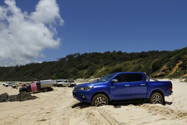 2016 Toyota HiLux Double Cab 4x4 SR5 at Double Island Point, Qld.