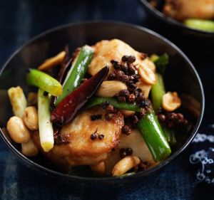 Food. Neil Perry's stir-fried blue-eye trevalla with peanuts and dried chilli. SMH GOOD WEEKEND Picture by WILLIAM ...