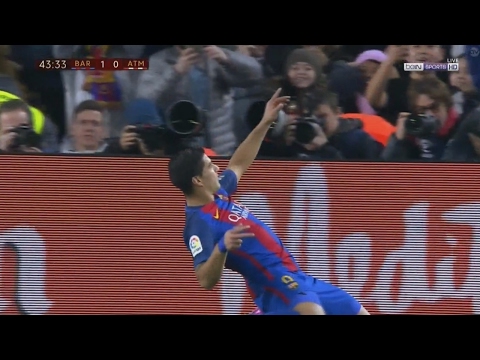 Luis Suarez Goal - Barcelona vs Atletico Madrid 1-1 - Copa del Rey 07/02/2017 HD