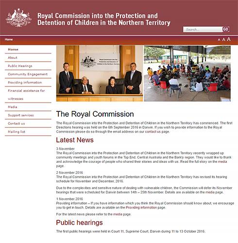 Royal Commission underway