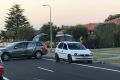 The Barina involved in the police chase through the eastern suburbs, dumped in Anaconda Road, Narre Warren.