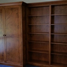 Built in Bookcase and Matching Cupboard - Bookcases