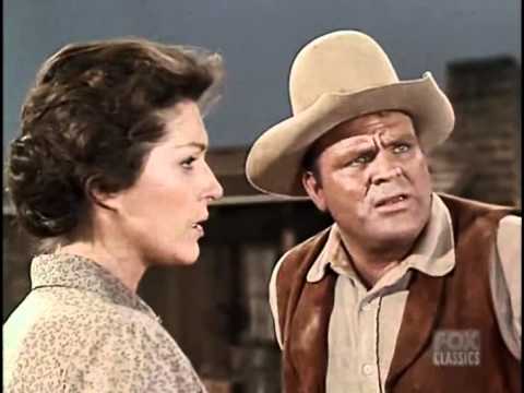 Majel Barrett and James Doohan in BONANZA (1962)