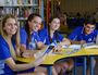 Boonah State High School students from left, Tahlia Wilson, Tess Wimmer, Natalie Milligan and Luke Pressler cram in some last minute study leading into their final exams.