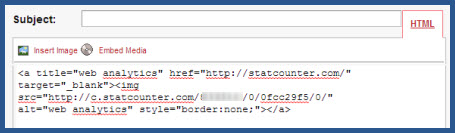 Dreamwidth - Insert StatCounter Code