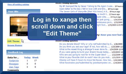 xanga - Edit Theme