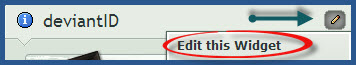 DeviantArt - Edit Widget