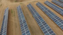 Solar panels on Matthew Reid's Renmark property 