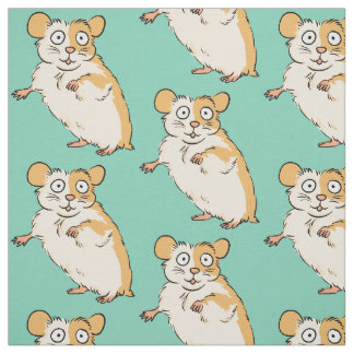 Cute Hamster Pattern Fabric