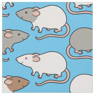 Cute Rats Pattern Fabric