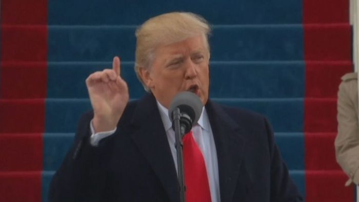 'America first': Donald Trump delivers his first speech as POTUS