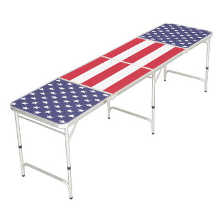 United States of America Patriotic Pong Table