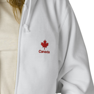 Canada Zip Hoodie - Red Canada Maple