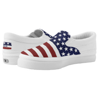 USA American Flag July 4th Slip-On Sneaker