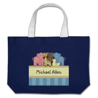 Boy Baby or Toddler Personalized Travel Tote