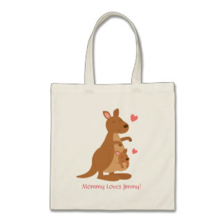 Cute Kangaroo Baby Joey For Kids Tote Bag