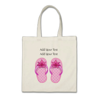 Sale - Little Pink Flip Flops Tote by SRF