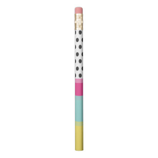 Hipster Polka Dots and Color Blocks Pencil