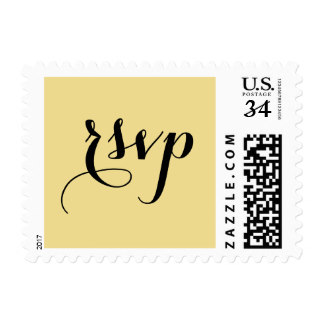 Elegant Party Event RSVP Postcard US Postage Stamp