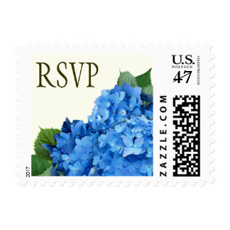 Garden Romance Wedding RSVP Hydrangea Postage