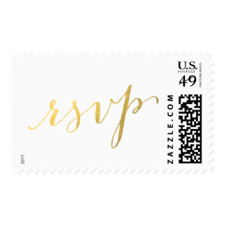 Gold Foil Glamor | RSVP Postage