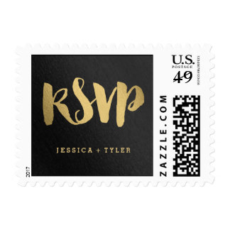 Shining Promise RSVP Wedding Postage Stamp