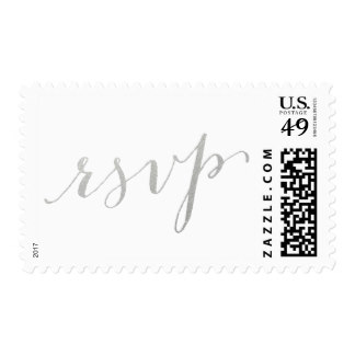 Silver Foil Glamor | RSVP Postage