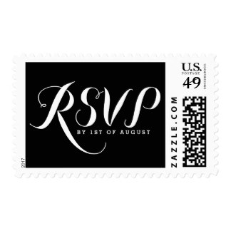 Whimsical Calligraphy Script | RSVP Stamp